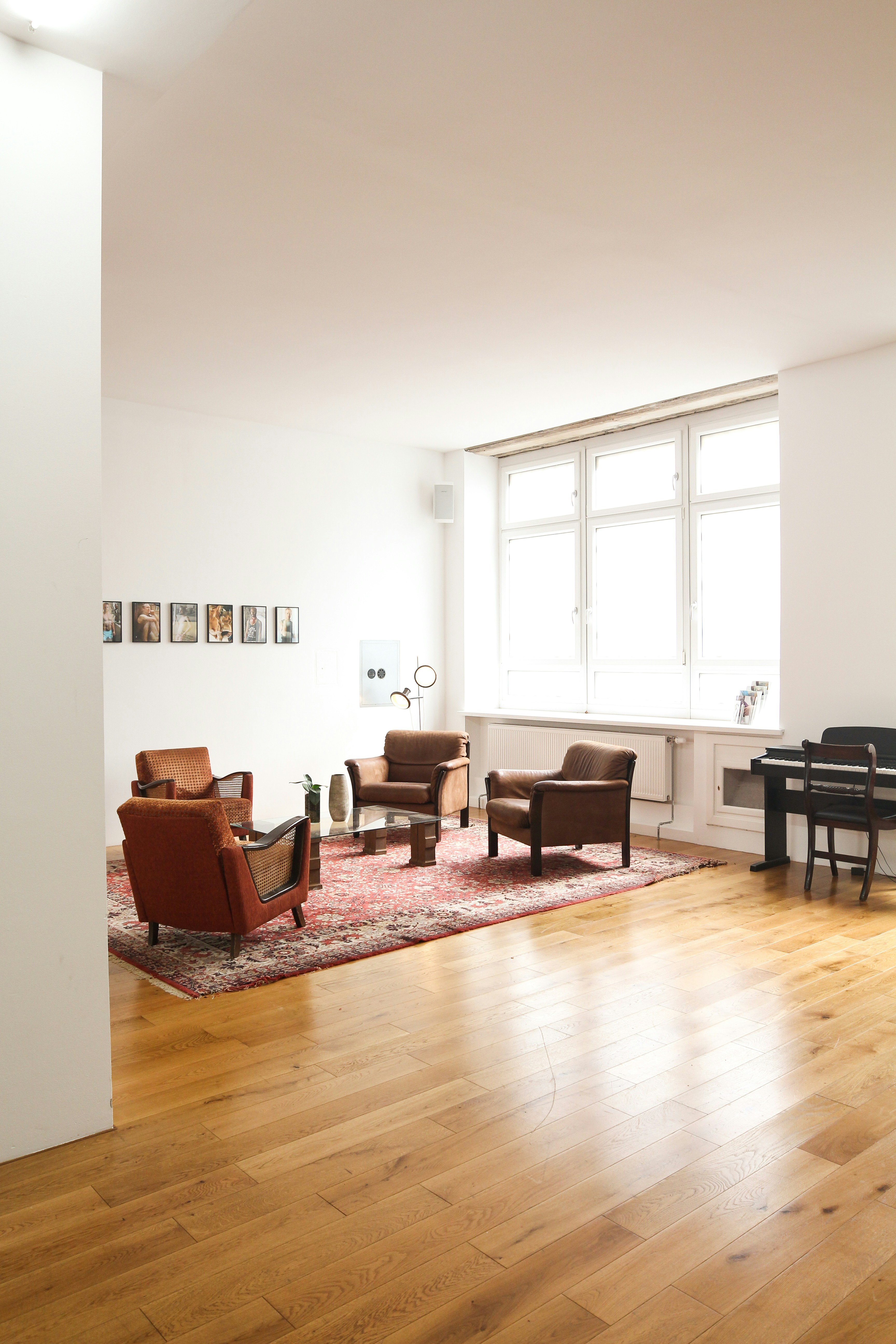 Hardwood floor in a living space
