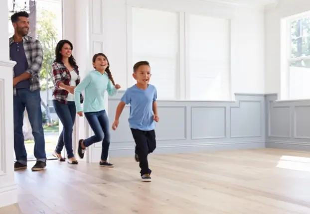 Happy family visit in new home | A&R Floor Supplies